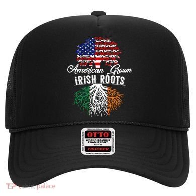 American Grown Irish Root Ireland Flag Irish Gift Hat