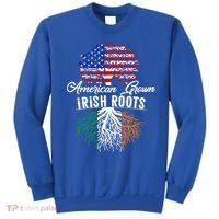 American Grown Irish Root Ireland Flag Irish Gift Sweatshirt thumb 0