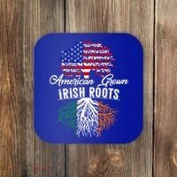 American Grown Irish Root Ireland Flag Irish Gift Coaster thumb 0