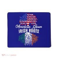 American Grown Irish Root Ireland Flag Irish Gift Mousepad thumb 0