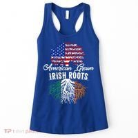 American Grown Irish Root Ireland Flag Irish Gift Women's Tank Top thumb 0
