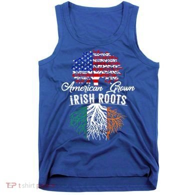 American Grown Irish Root Ireland Flag Irish Gift Tank Top