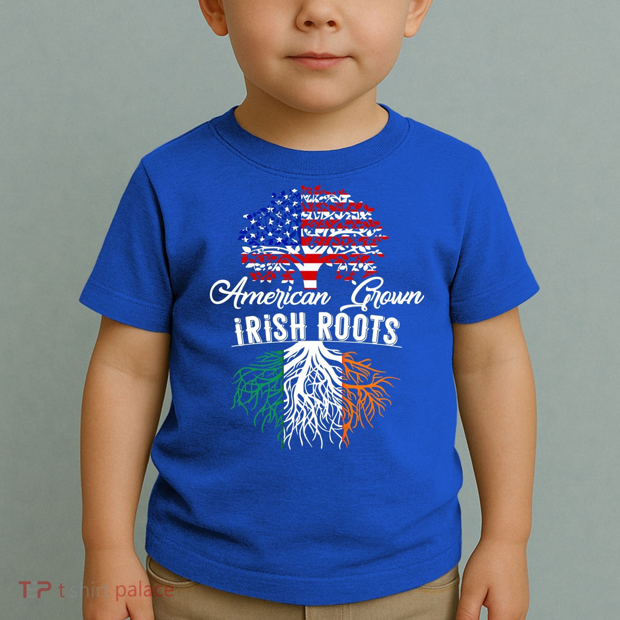 American Grown Irish Root Ireland Flag Irish Gift Toddler T-Shirt