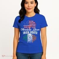 American Grown Irish Root Ireland Flag Irish Gift Women's T-Shirt thumb 4