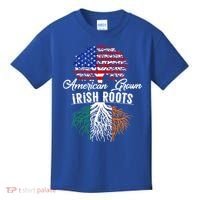American Grown Irish Root Ireland Flag Irish Gift Kids T-Shirt thumb 0