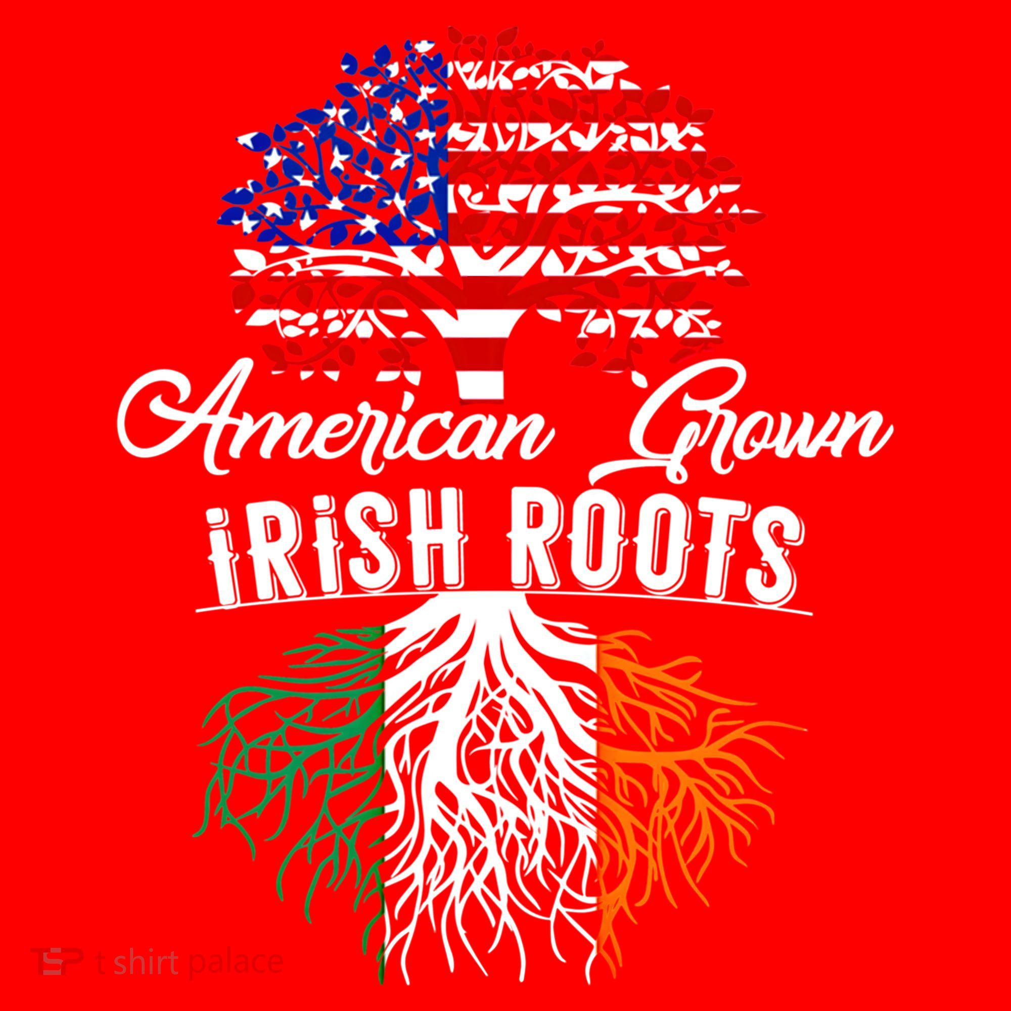 American Grown Irish Root Ireland Flag Irish Gift Santa Hat
