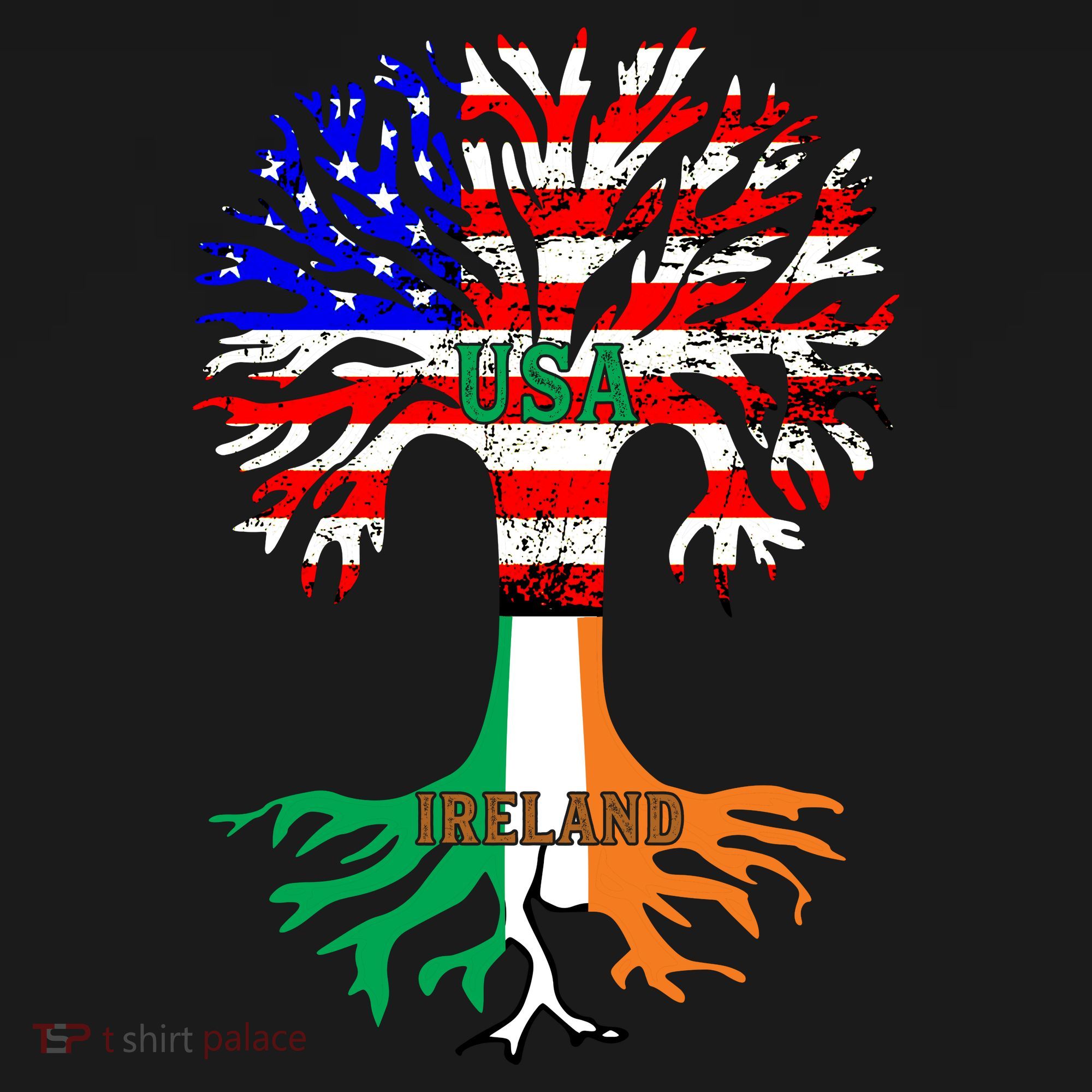 American Grown Irish Roots Ireland Flag Baby Bodysuit