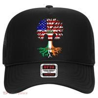 American Grown Irish Roots Ireland Flag Hat thumb 0