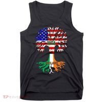 American Grown Irish Roots Ireland Flag Tank Top thumb 0
