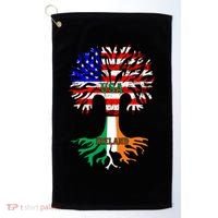 American Grown Irish Roots Ireland Flag Golf Towel thumb 0