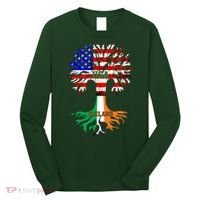 American Grown Irish Roots Ireland Flag Long Sleeve Shirt thumb 0