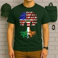 American Grown Irish Roots Ireland Flag T-Shirt thumb 6