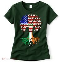 American Grown Irish Roots Ireland Flag Women's T-Shirt thumb 0