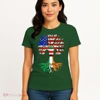 American Grown Irish Roots Ireland Flag Women's T-Shirt thumb 4