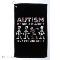 Autism Gift It's A Different Ability Gift Autism Awareness Cool Gift Golf Towel thumb 0