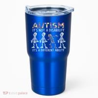 Autism Gift It's A Different Ability Gift Autism Awareness Cool Gift Tumbler thumb 0
