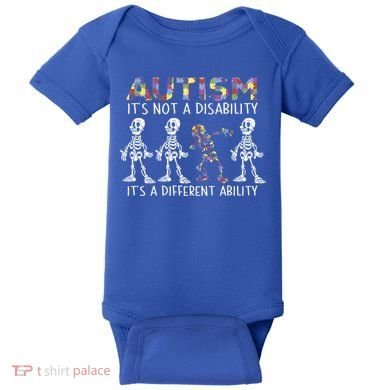 Autism Gift It's A Different Ability Gift Autism Awareness Cool Gift Baby Bodysuit