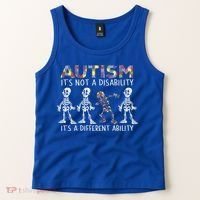 Autism Gift It's A Different Ability Gift Autism Awareness Cool Gift Tank Top thumb 2