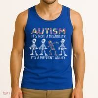 Autism Gift It's A Different Ability Gift Autism Awareness Cool Gift Tank Top thumb 3