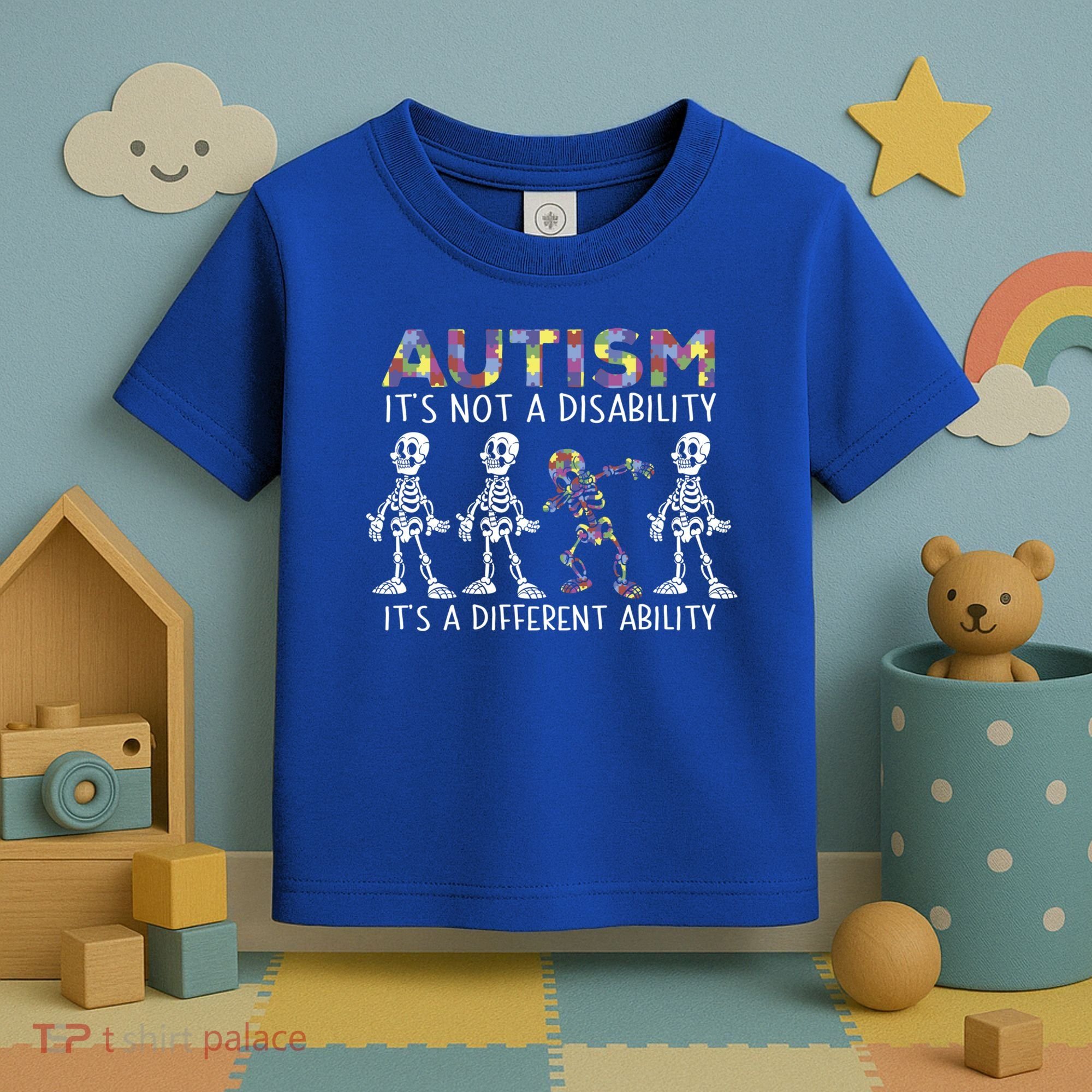 Autism Gift It's A Different Ability Gift Autism Awareness Cool Gift Toddler T-Shirt