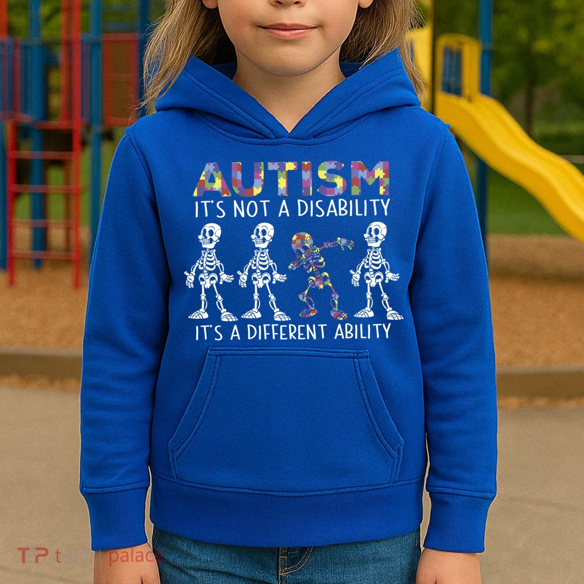 Autism Gift It's A Different Ability Gift Autism Awareness Cool Gift Kids Hoodie