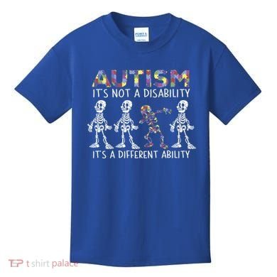 Autism Gift It's A Different Ability Gift Autism Awareness Cool Gift Kids T-Shirt