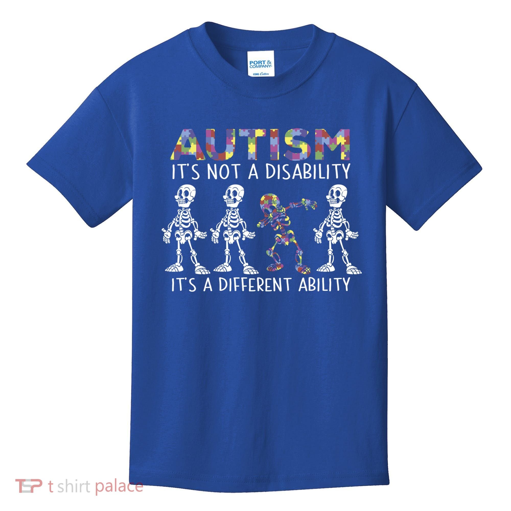 Autism Gift It's A Different Ability Gift Autism Awareness Cool Gift Kids T-Shirt
