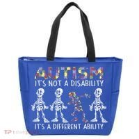 Autism Gift It's A Different Ability Gift Autism Awareness Cool Gift Tote Bag thumb 0