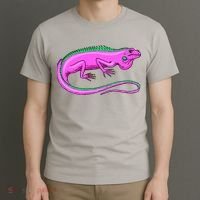 American Green Iguana Lizard T-Shirt thumb 3