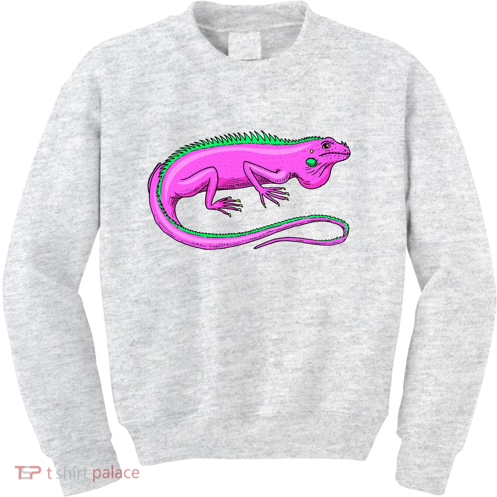 American Green Iguana Lizard Kids Sweatshirt