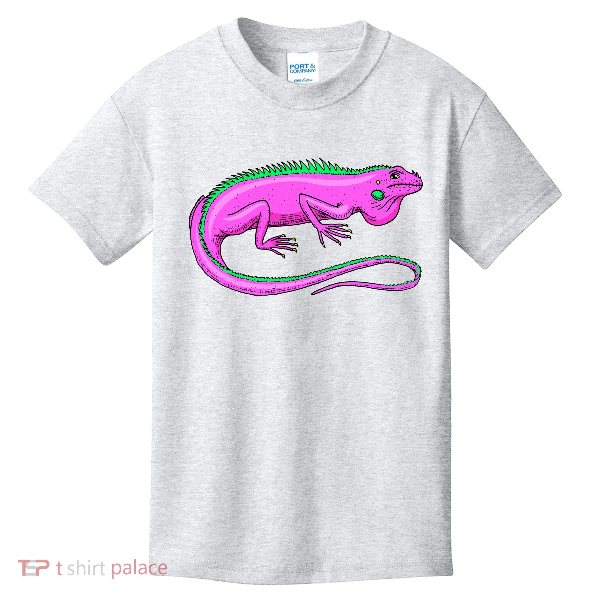 American Green Iguana Lizard Kids T-Shirt