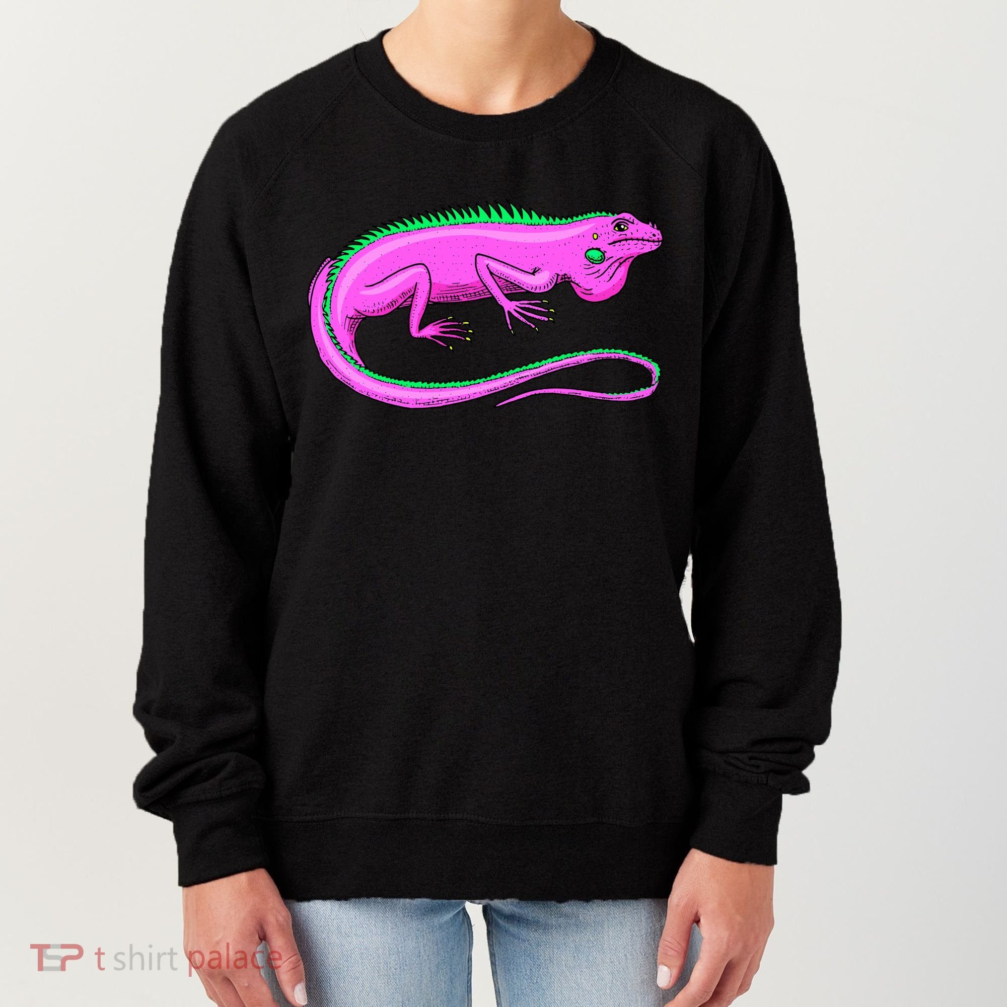 American Green Iguana Lizard Women's Sweatshirt