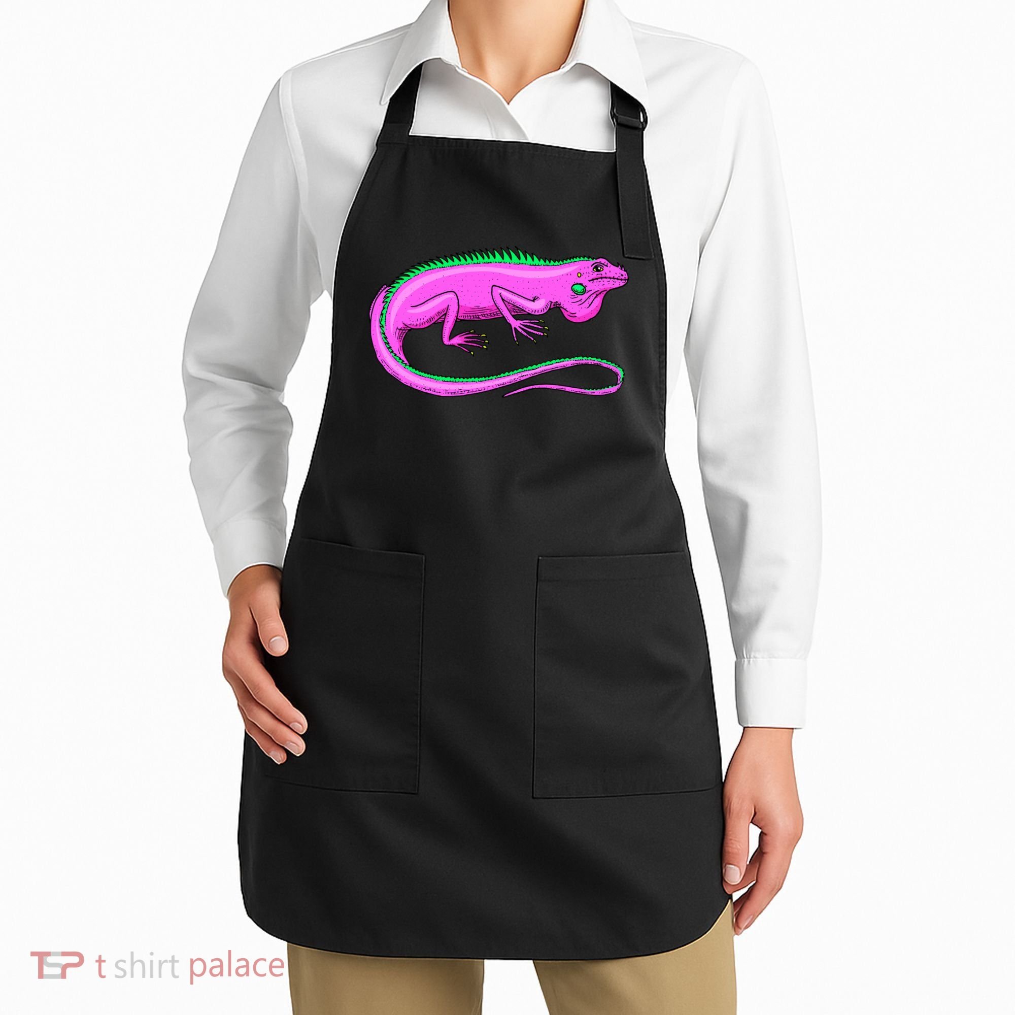 American Green Iguana Lizard Apron