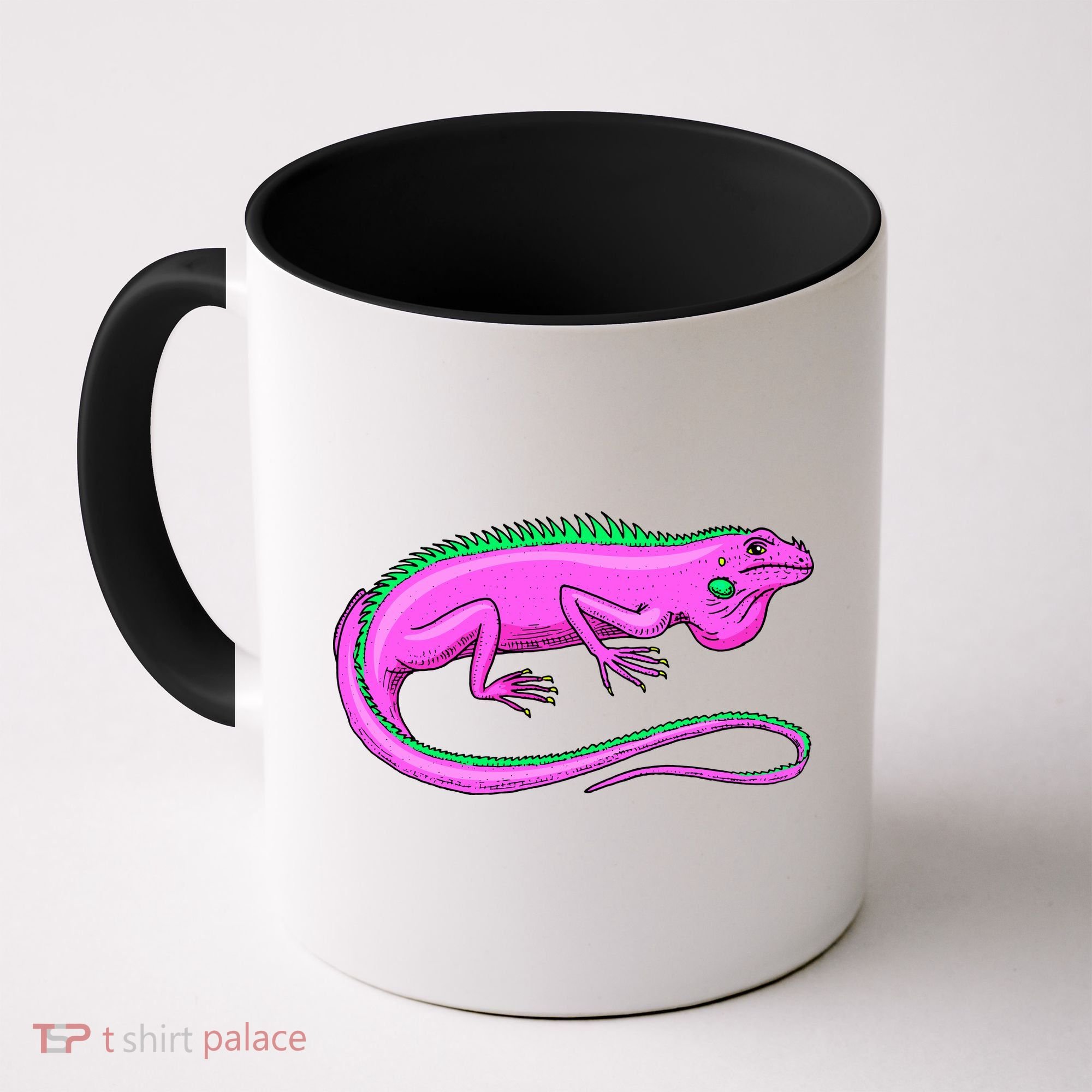 American Green Iguana Lizard Coffee Mug