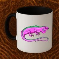 American Green Iguana Lizard Coffee Mug thumb 2