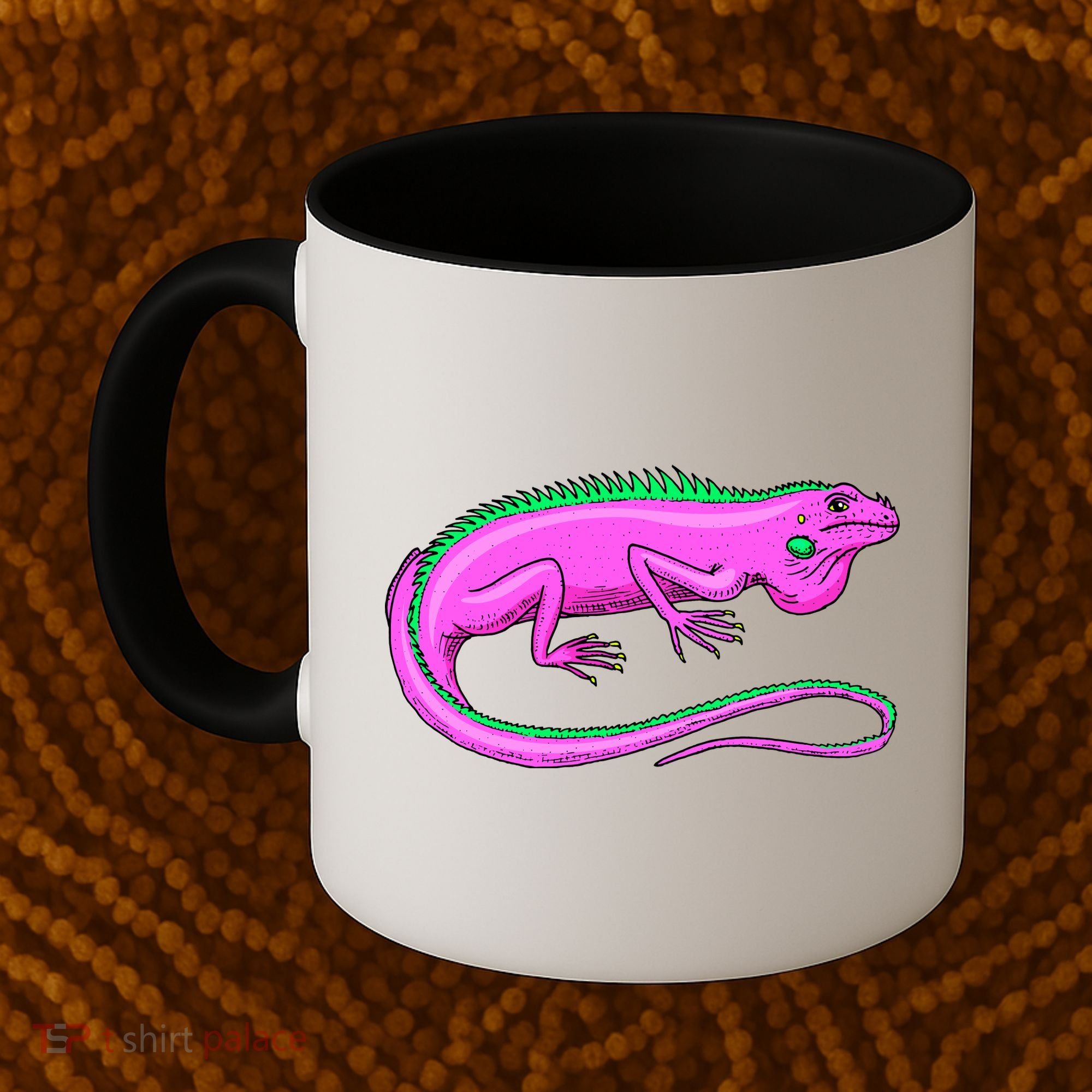 American Green Iguana Lizard Coffee Mug