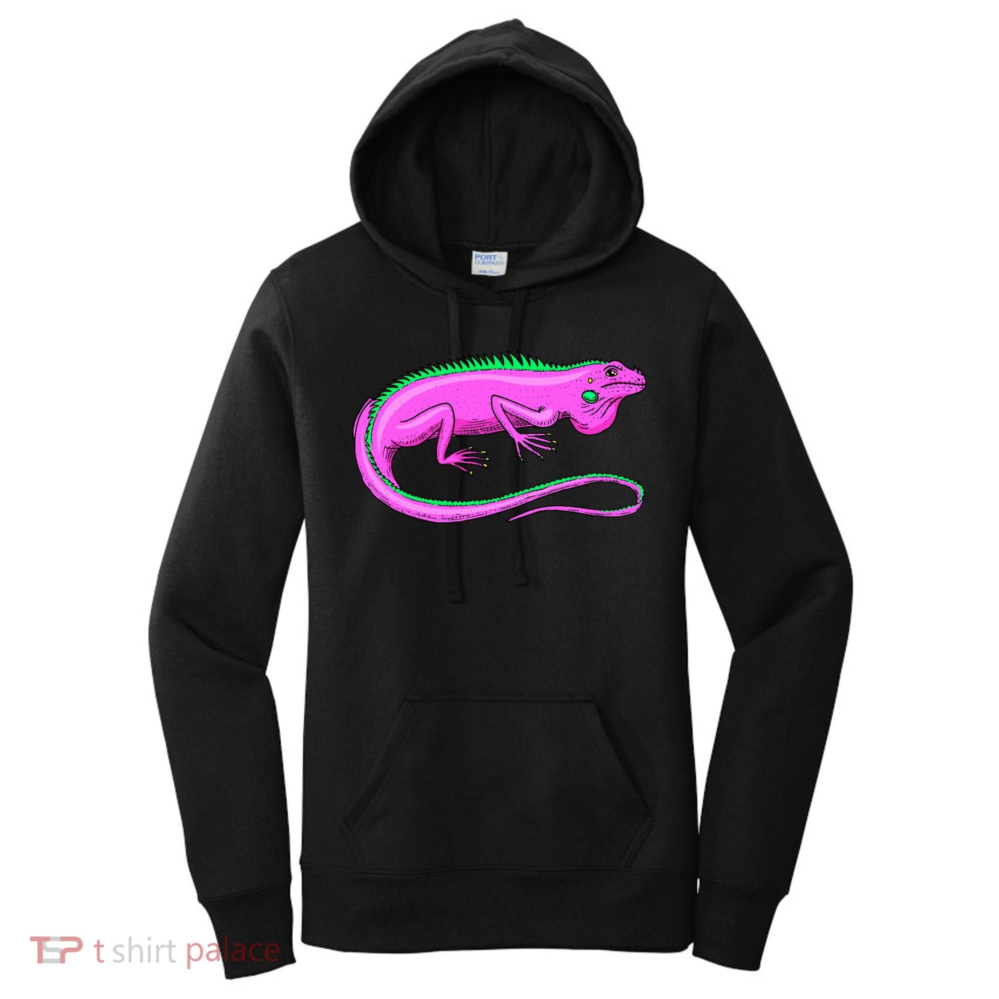 American Green Iguana Lizard Women's Hoodie