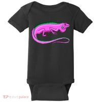 American Green Iguana Lizard Baby Bodysuit thumb 0