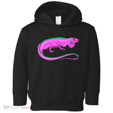 American Green Iguana Lizard Toddler Hoodie