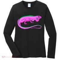 American Green Iguana Lizard Women's Long Sleeve Shirt thumb 0