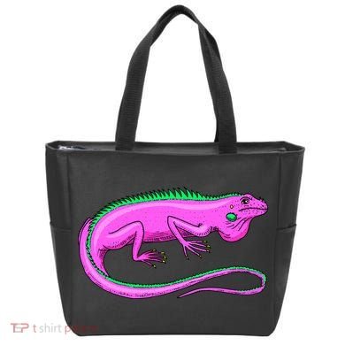 American Green Iguana Lizard Tote Bag