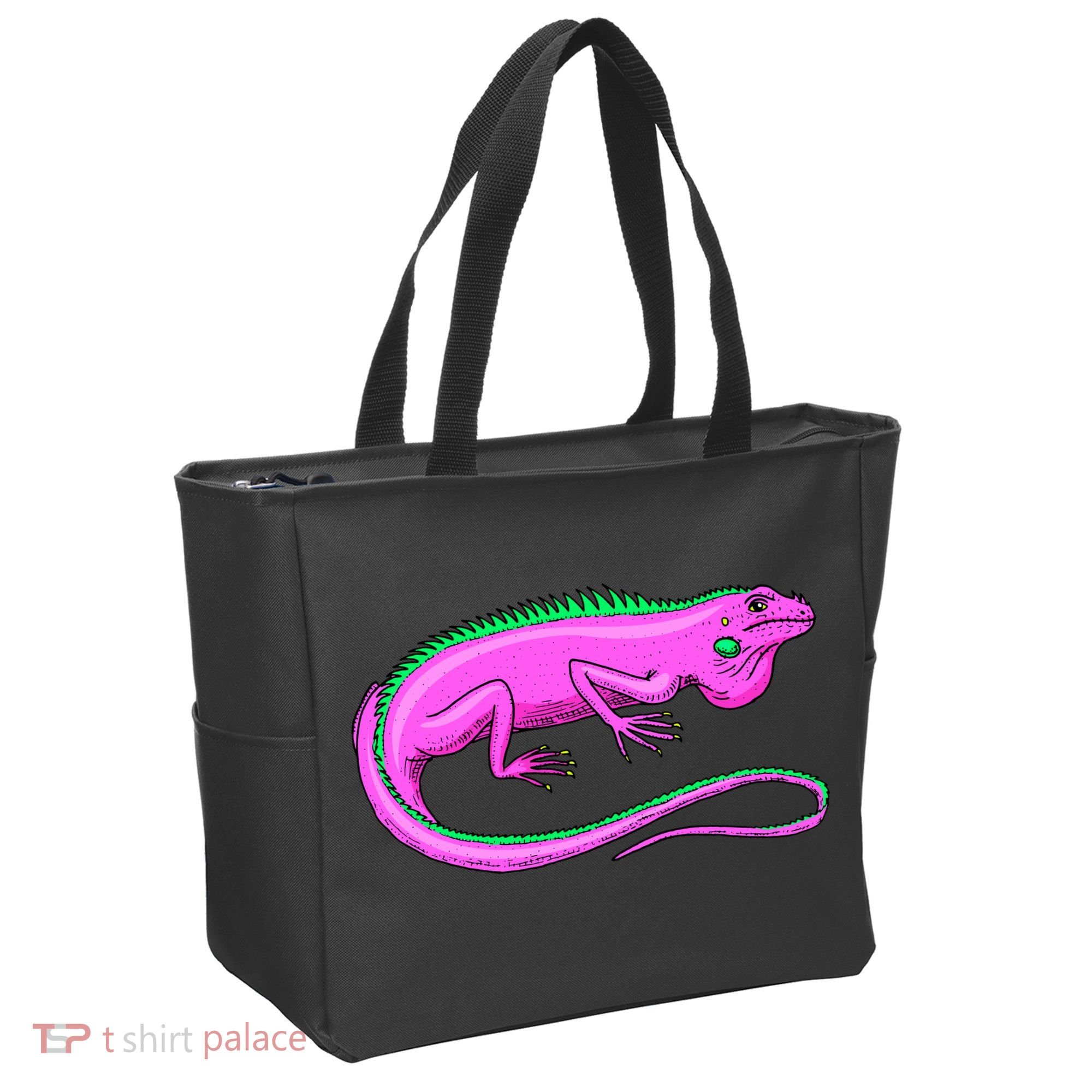 American Green Iguana Lizard Tote Bag