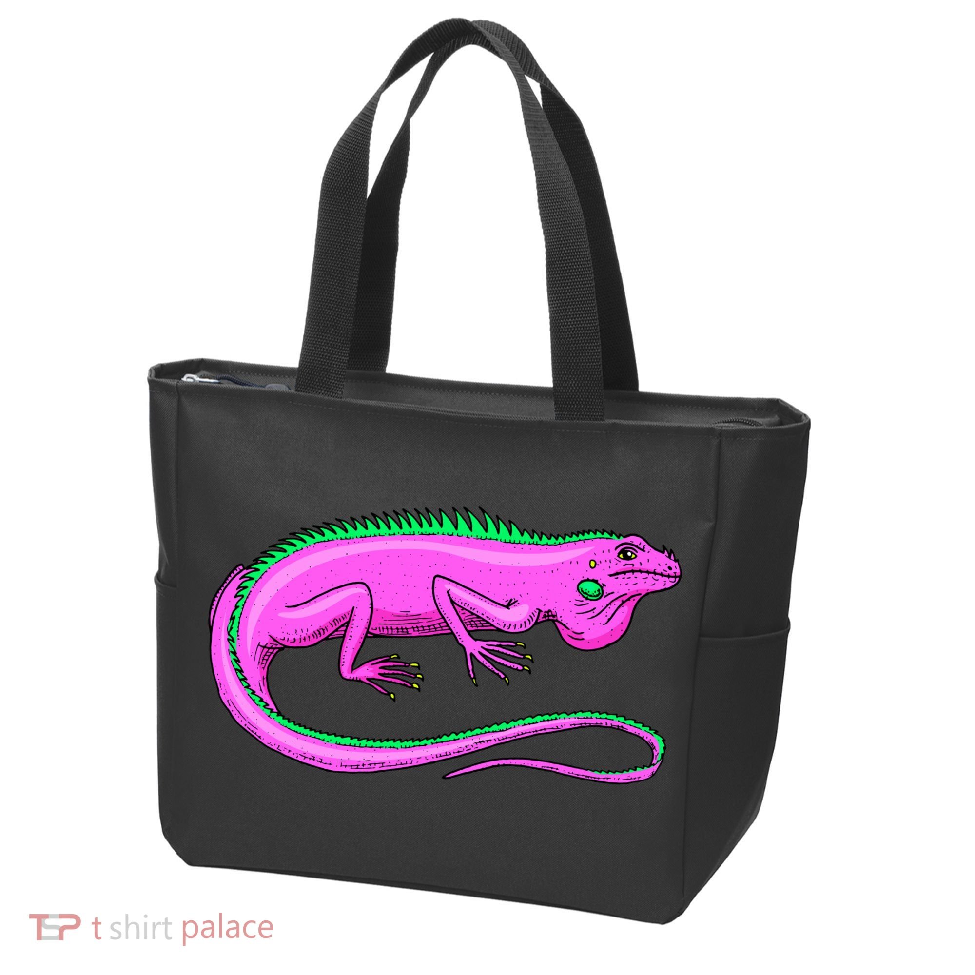 American Green Iguana Lizard Tote Bag
