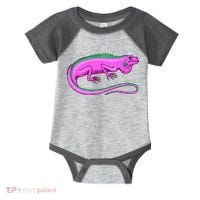 American Green Iguana Lizard Infant Baby Jersey Bodysuit thumb 0