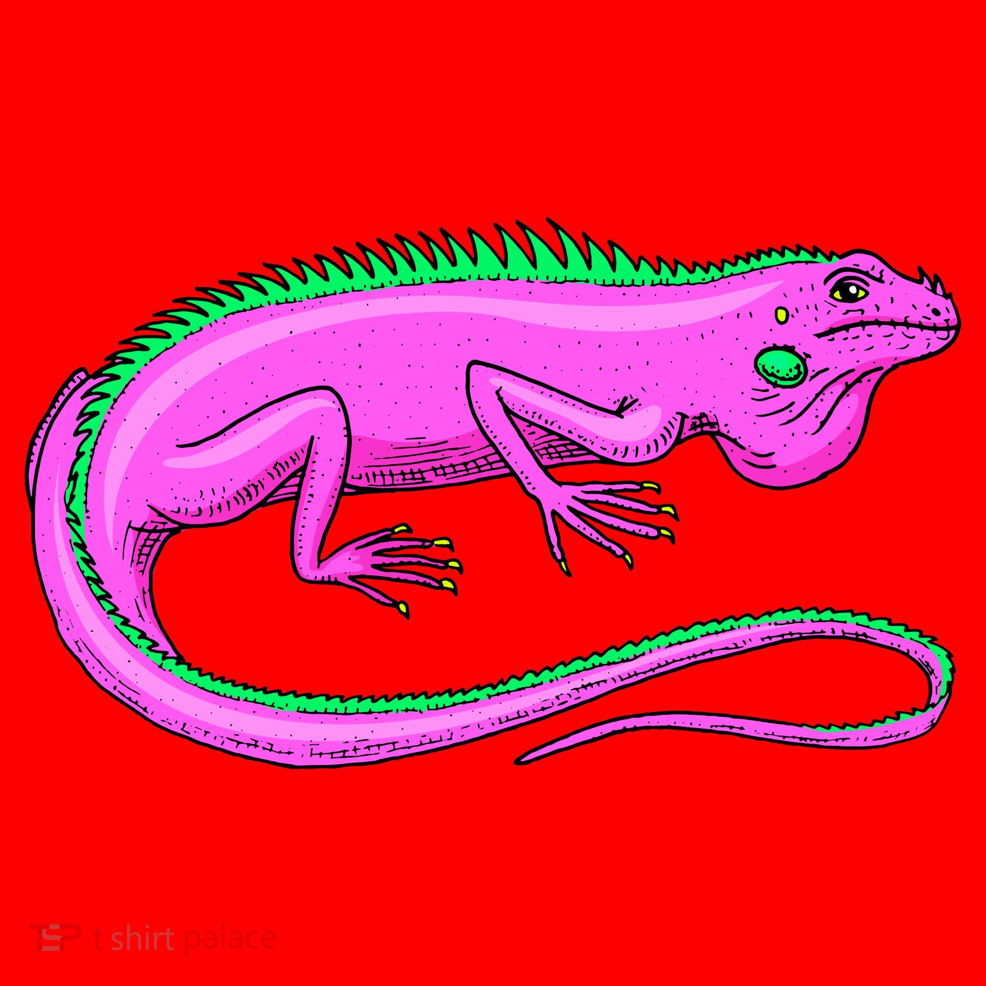 American Green Iguana Lizard Santa Hat