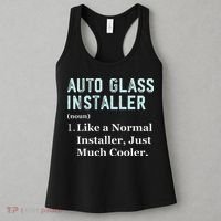 Auto Glass Installer Application Day Glass Installation Women's Tank Top thumb 3