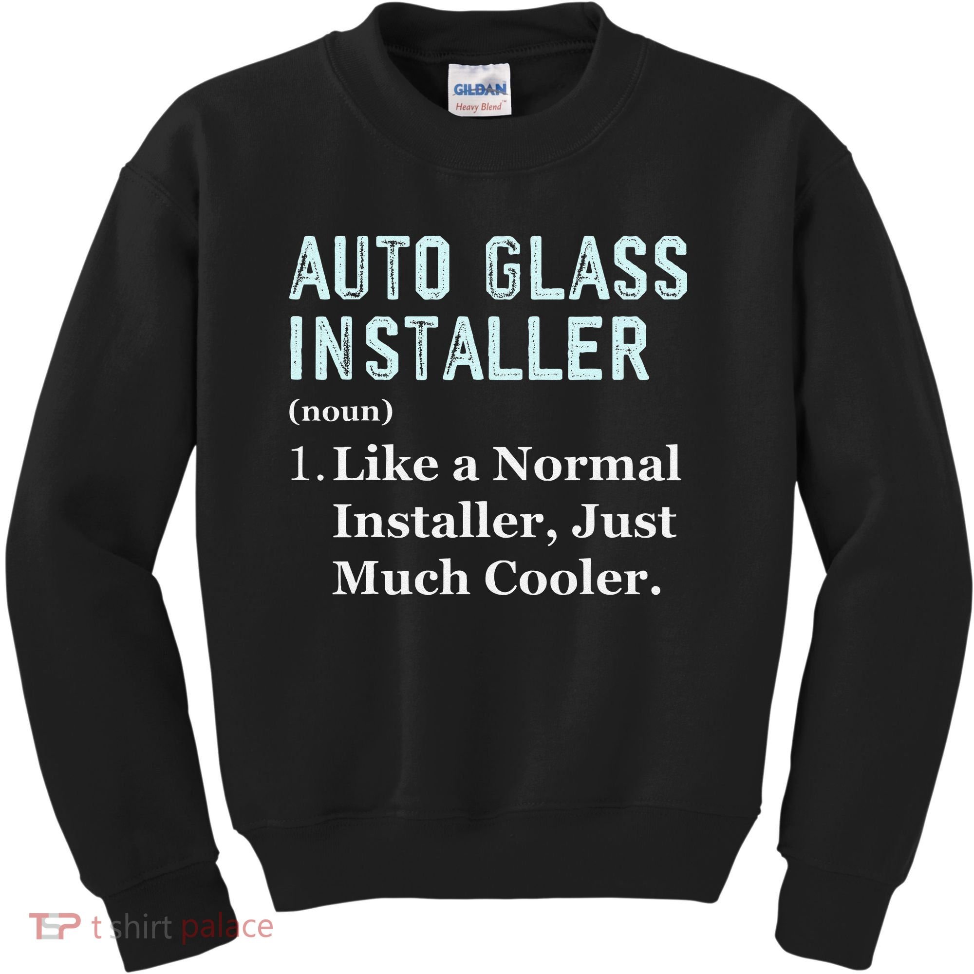 Auto Glass Installer Application Day Glass Installation Kids Sweatshirt