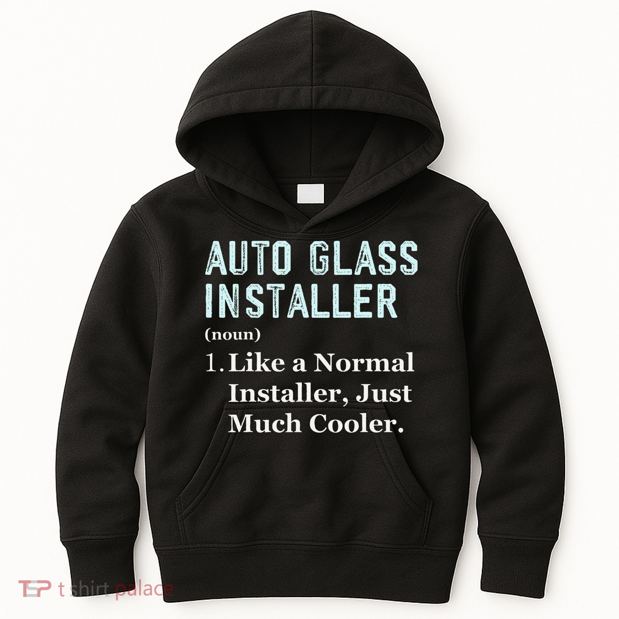 Auto Glass Installer Application Day Glass Installation Kids Hoodie