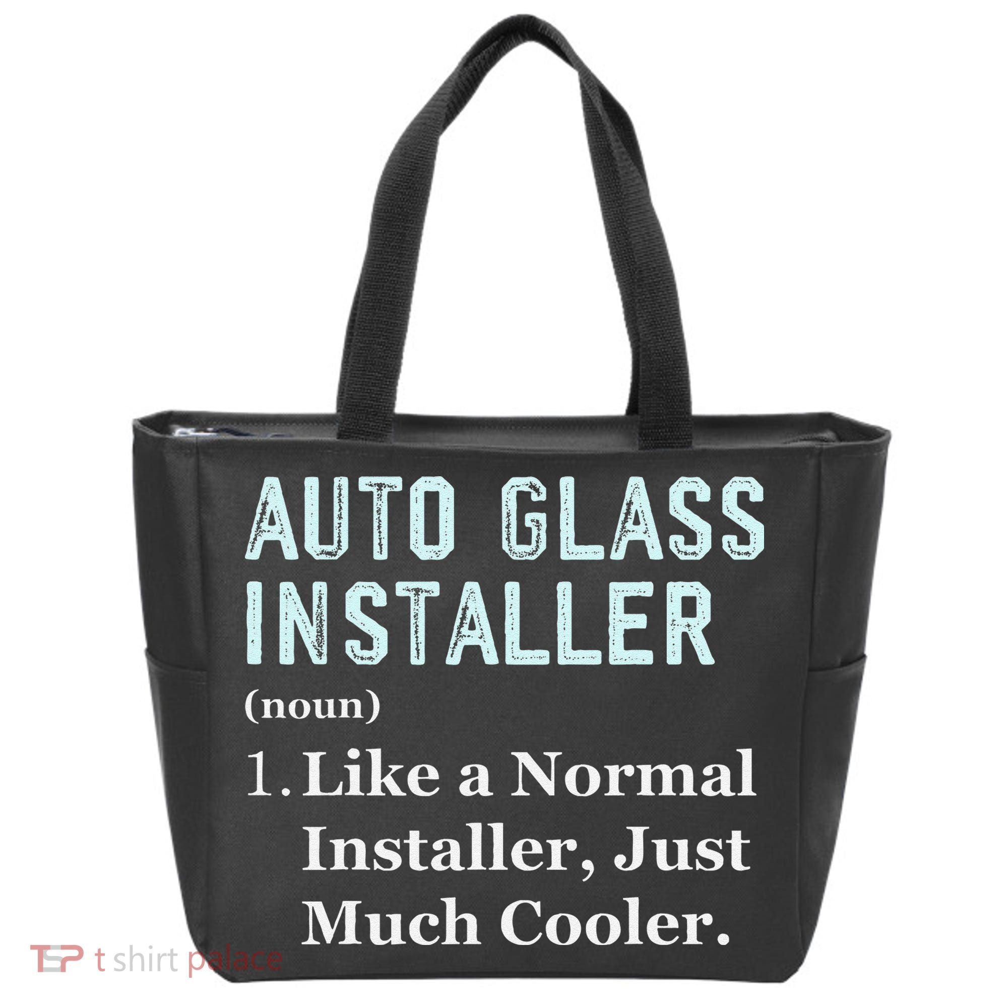 Auto Glass Installer Application Day Glass Installation Tote Bag