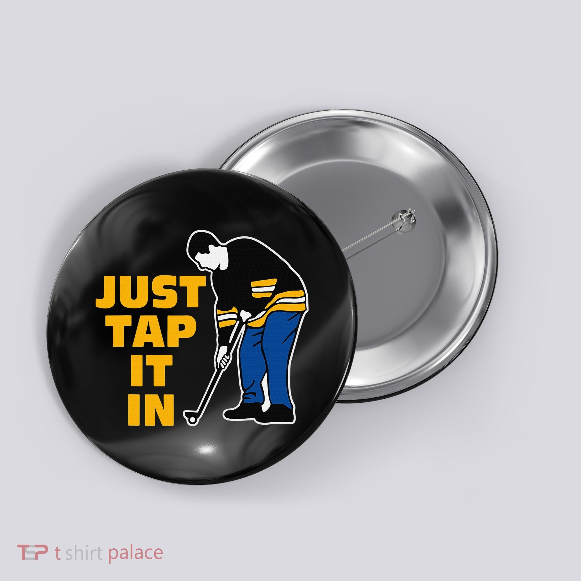 Awesome Golfer Just Tap It In Golf Lover Golfing Man Button
